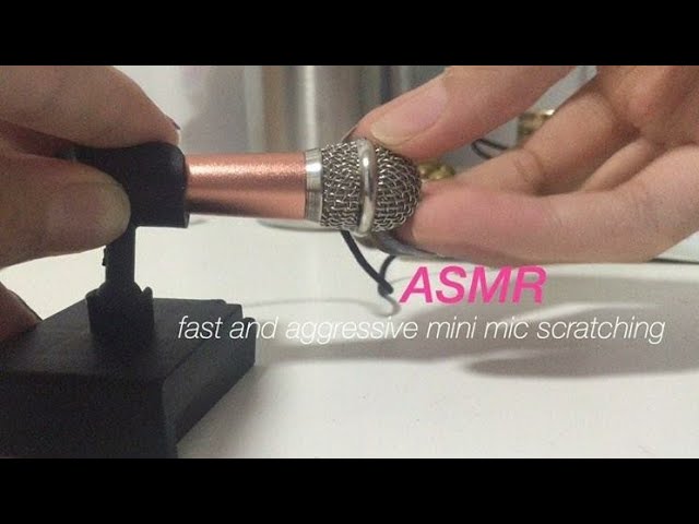ASMR mini mic scratching (no talking)