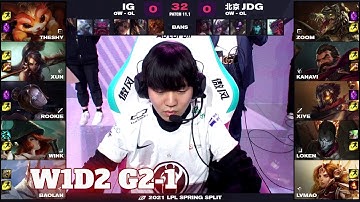 IG vs JDG - Game 1 | Week 1 Day 2 LPL Spring 2021 | Invictus Gaming vs JD Gaming G1