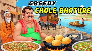 Full Greedy Chole Bhature Seller | Moral Stories in English | Learn English | Bedtime Stories | Story News