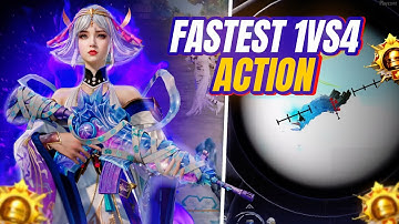 FASTEST 1v4 CLUTCH Ever in BGMI - 5 Second Conqueror Lobby🔥