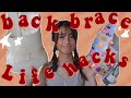 Back brace life hacks | Undershirts, sleeping better...