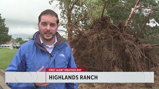Downed trees among tornado damage in Highlands Ranch
