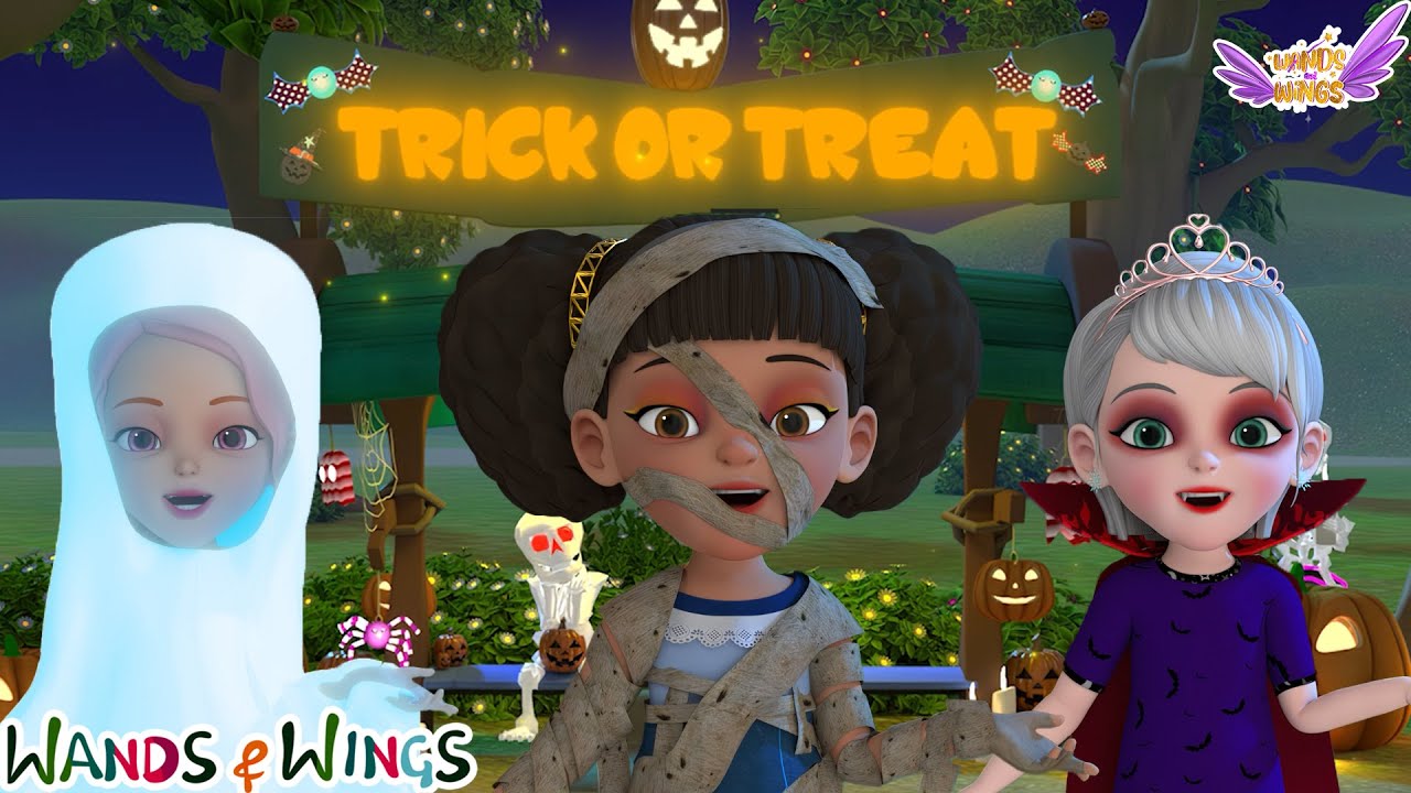 Roda di Bus Halloween | Zombie Menyeramkan + Putri Zombie | Sajak Putri | Tongkat dan Sayap