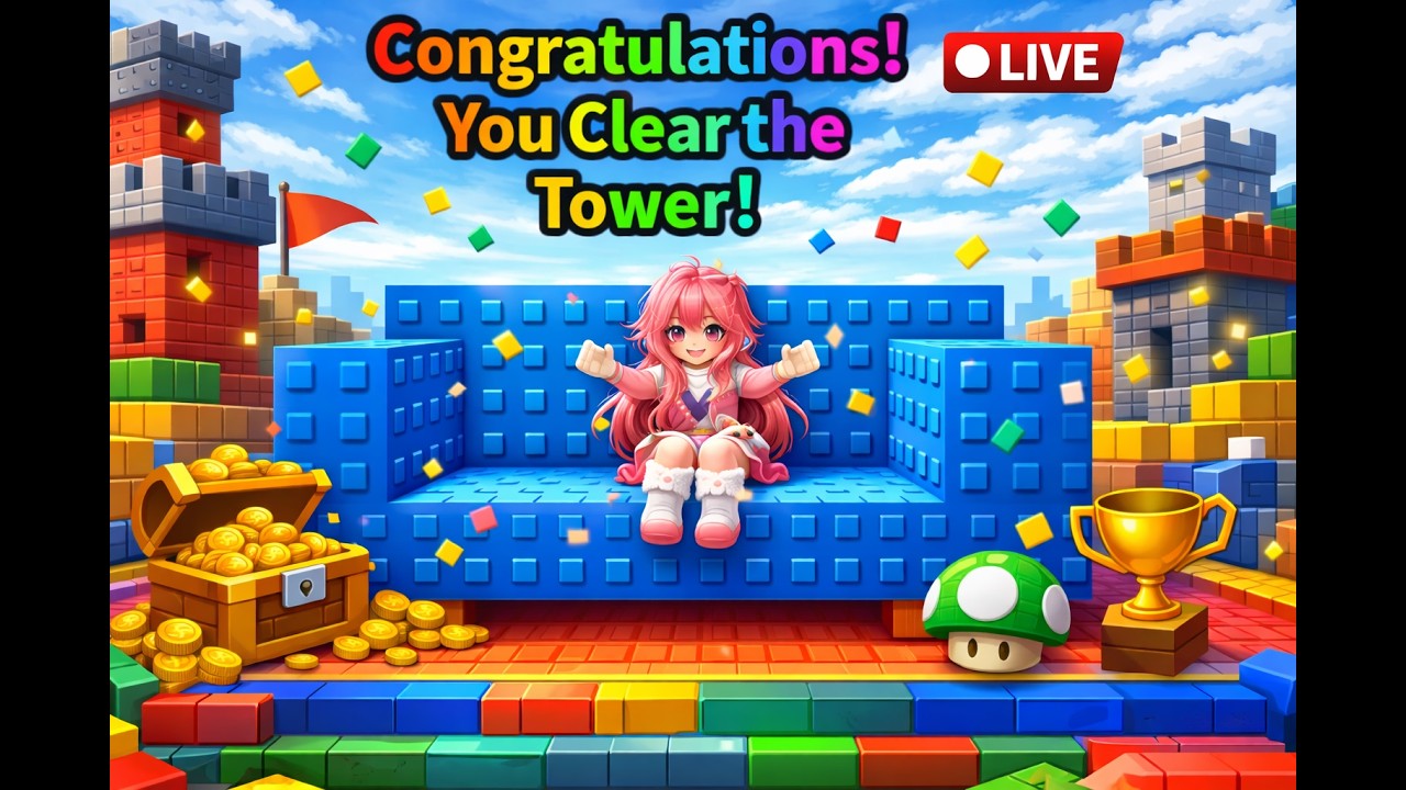 Roblox Tower Challenge! Trying to Reach the Top 🔴 LIVE