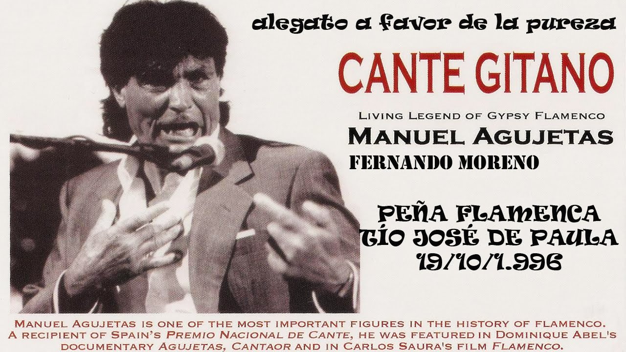 MANUEL AGUJETAS / FERNANDO MORENO -  PEÑA FLAMENCA TÍO JOSÉ DE PAULA - 18/10/1.996