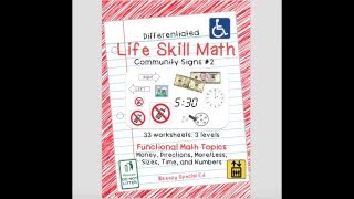 Math Life Skills: Community Signs 2
