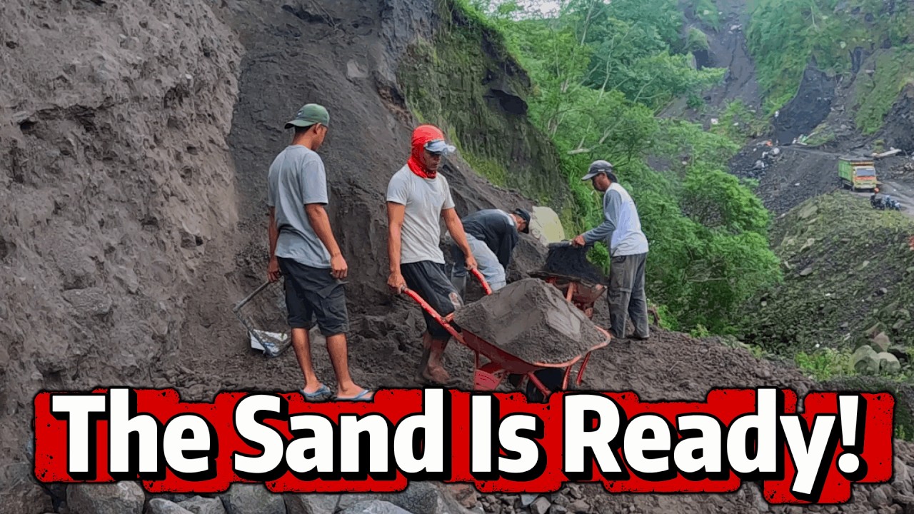 Finally Harvesting the Sand! Workers Rush to Load the Truck After Yesterday’s Hard Work