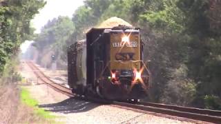 CSX F713-04 runs LHF w/a Solo GP40-2 past Dunn, NC!