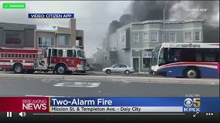 2-Alarm Structure Fire Displaces 13 Residents In Daly City