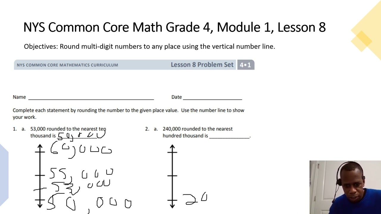 NYS Common Core Math Grade 4 module 1 lesson 8 part 1