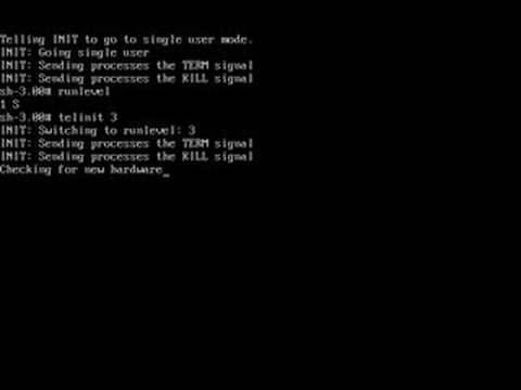 Linux Administration : Changing Run Level Using Init And Telinit