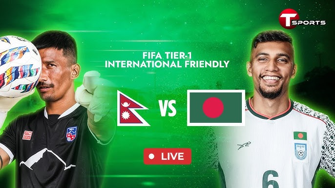 Bangladesh vs Nepal Football Live – International Friendly Match 2025 in Dhaka
