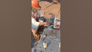 Drilling hole 🕳 #drilling#drill#drillingmachine#fabrication