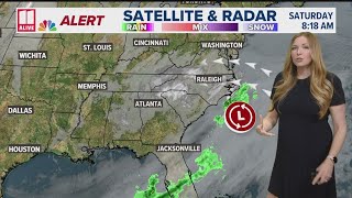 Forecasting snow for Saturday in Georgia