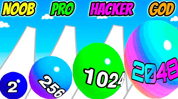 NOOB vs PRO vs HACKER vs GOD - Bounce 2048