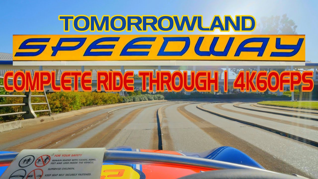 Tomorrowland Speedway | Magic Kingdom Full Ride Through 2025 | 4K60FPS