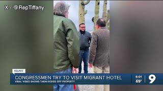 911 called on congressmen trying to see Tucson migrant hotel