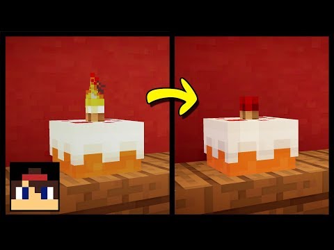 ✔-minecraft:-how-to-make-a-working-birthday-cake-|-working-candles-(no-mods-or-addons!)
