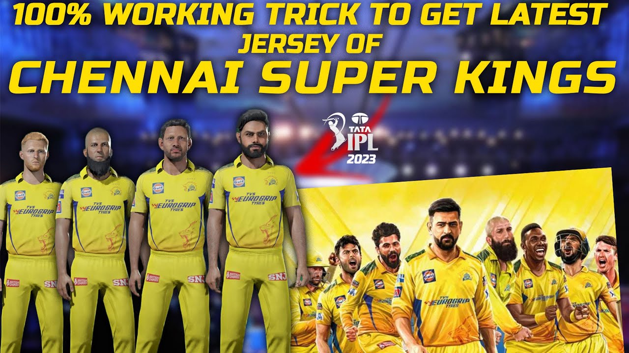 HOW TO DOWNLOAD LATEST IPL JERSEY IN CRICKET 19, CSK LATEST SQUAD & JERSEY 