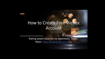 How to Create Free Webex Account