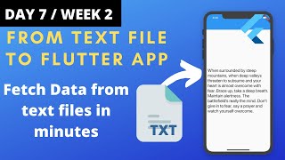 #7 Fetch data from txt File in NO TIME ! | Flutter 21 Days Challenge | COVID-19 screenshot 5