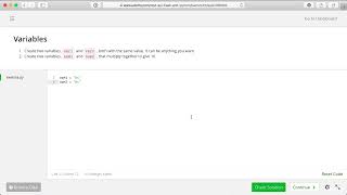 5. Solution to coding exercise Variables. #variables #education #coding #flask #python