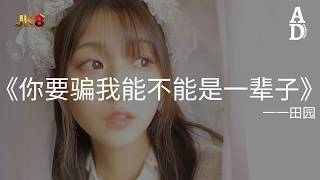 你要騙我能不能是一輩子 - 田園『如果你要騙我能不能是一輩子 別在最愛你時對我說到此為止』【高音質/動態歌詞/Pinyin Lyrics】