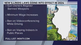 Here's a list of new Illinois laws going into effect in 2024