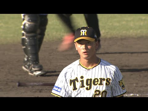 9回表、阪神注目のドラ1ルーキー・森木大智が登板、無失点に抑える
