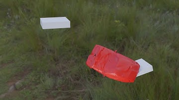 Blender Fracture 2.79b deformation test in EEVEE