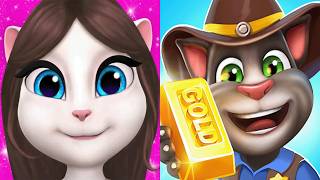 Talking Tom D Run Vs My Talking Angela Level 100 Angela Vs Angela Best Gameplay 2024 Ep4091