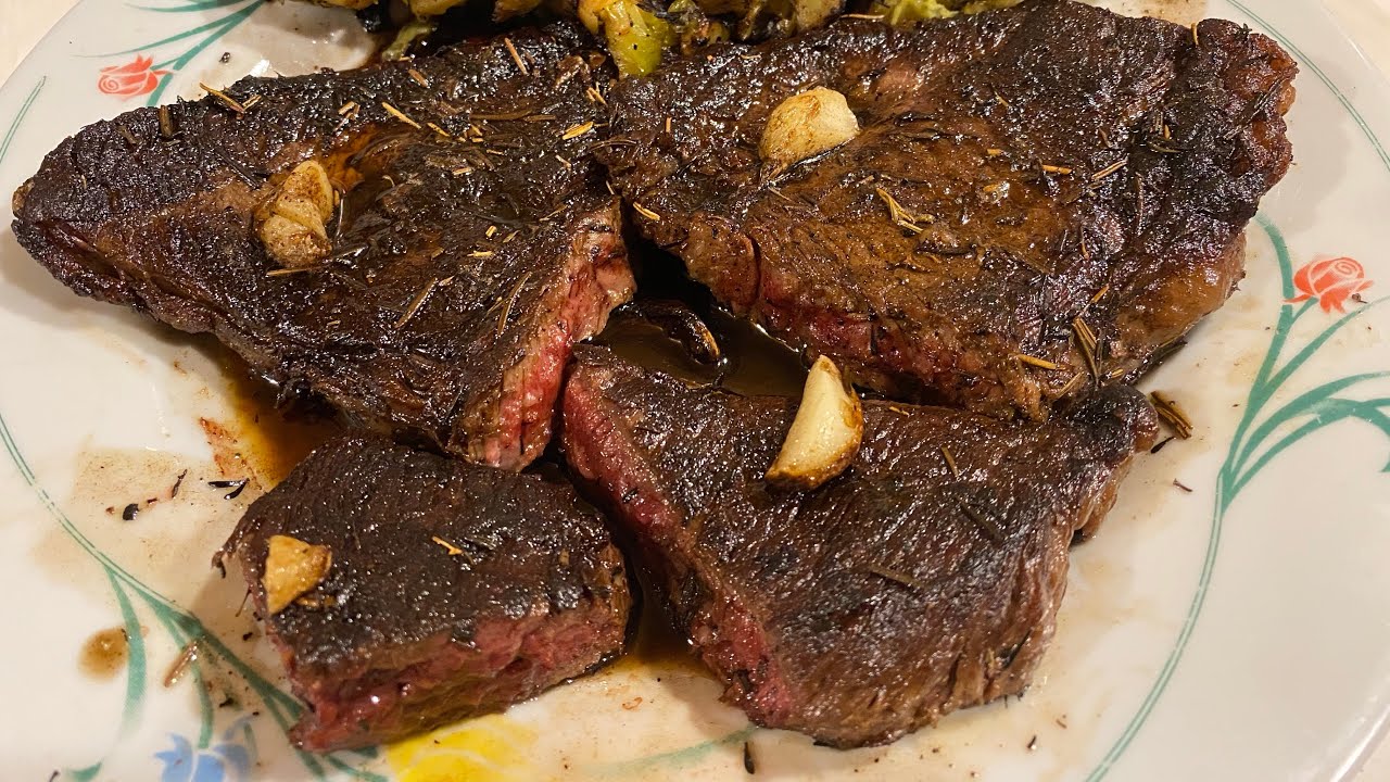 Best Keto Pan Fried Seared Sirloin Steak with Butter and Herbs Best