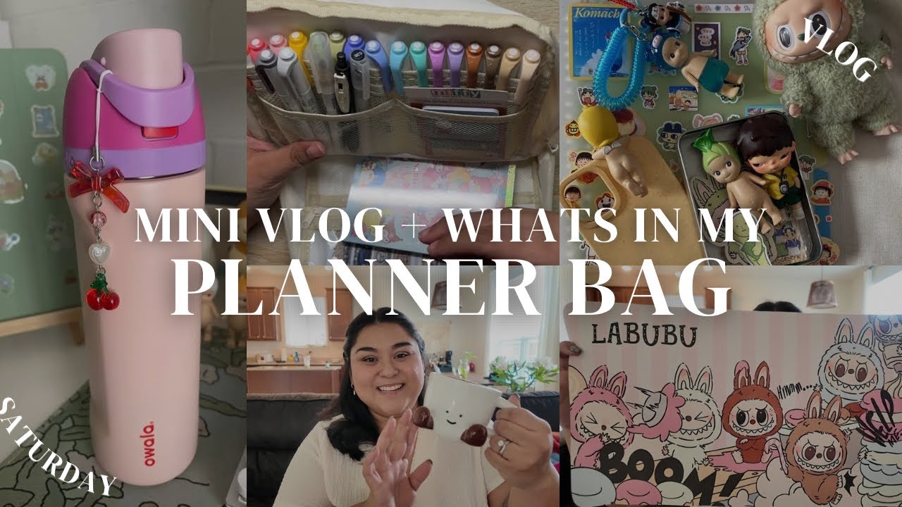 MINI VLOG + WHAT'S IN MY PLANNER BAG | THE CURVY PLANNER