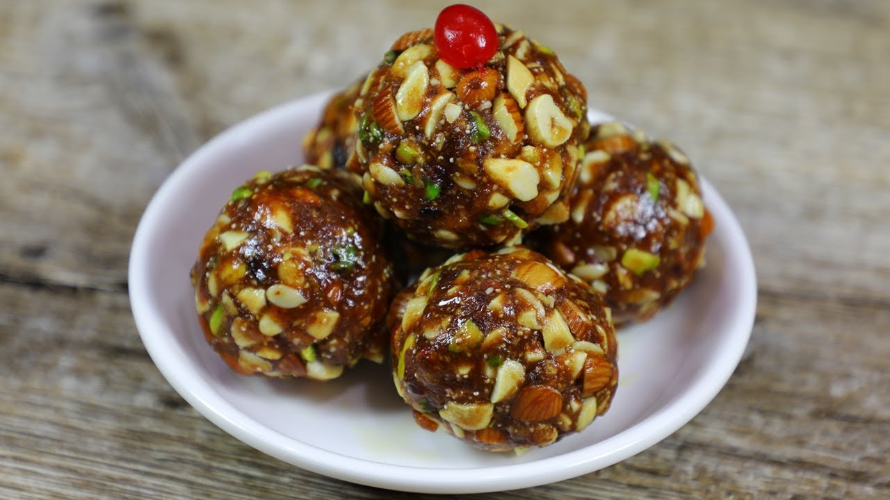 Mixed Dry Fruits Laddu Recipe Anjeer Dry Fruits Laddu Recipes Sweet