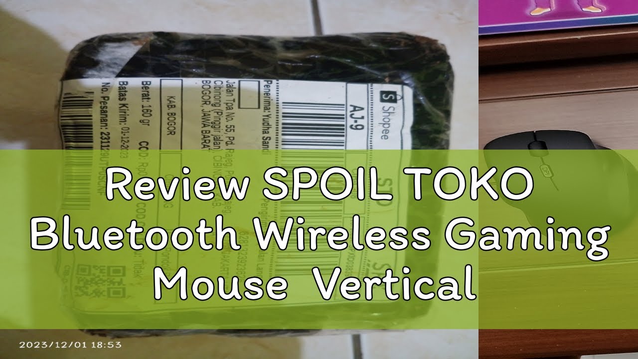 Review SPOIL TOKO Bluetooth Wireless Gaming Mouse  Vertical for pc Rechargeable Mini Bluetooth USB