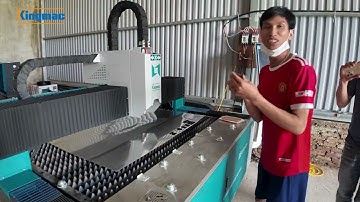 Bàn giao Máy cắt laser 1500w và máy nén khí trục vít tổ hợp đến khách hàng tại Phúc Thọ Hà Nội