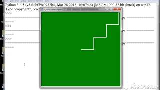 Drawing steps (of staircase) - Python turtle graphics