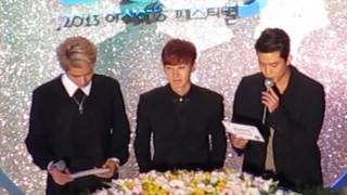 131009 Asia Song Festival Ment 2 (Kris Hyuk Taec)