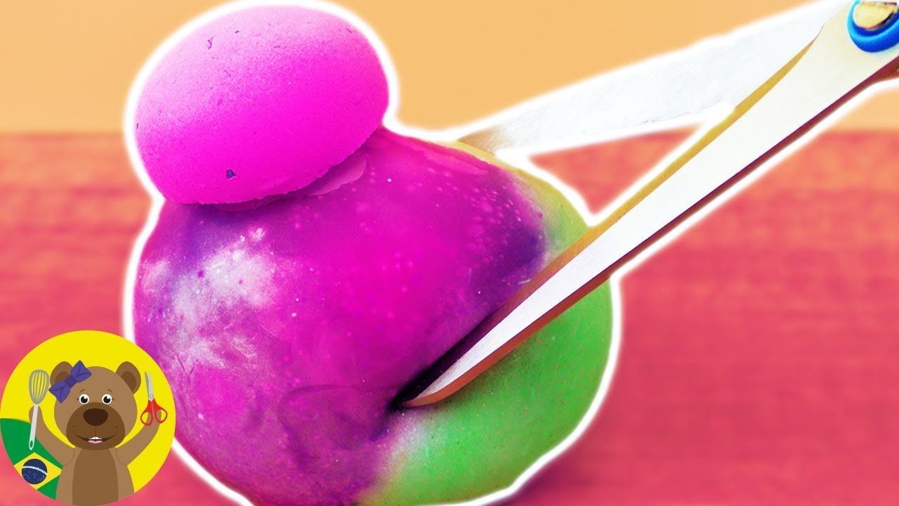 Resultado: Bolinha de geleca e Bexiga Antistress | Experimento com Geleca Caseira