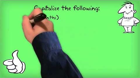 Capitalization Rules