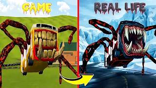Bus Eater Vs Real Life - All Eat Monster In Real Life | New Update Eater  Lighting McQueen (Gmod)!?