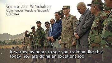 Resolute Support Commander visits the Afghan Natl. Army Officer Academy