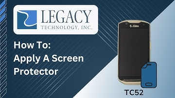 How To: Apply A Screen Protector | Zebra TC52