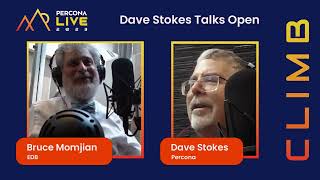 Dave Stokes Talks Open - Episode 14 - Bruce Momjian, EDB - Percona Live 2023
