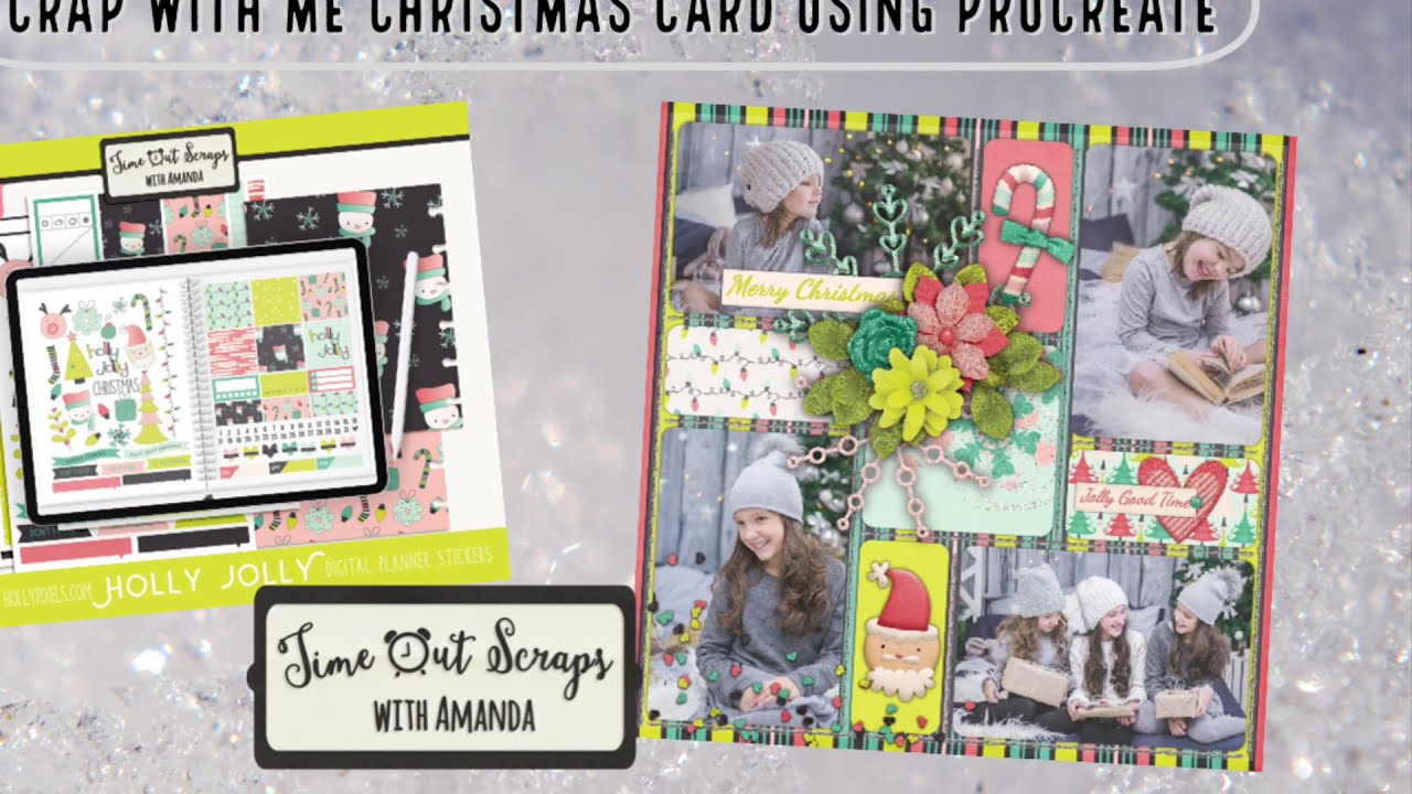 December Scrap with Me in Procreate!