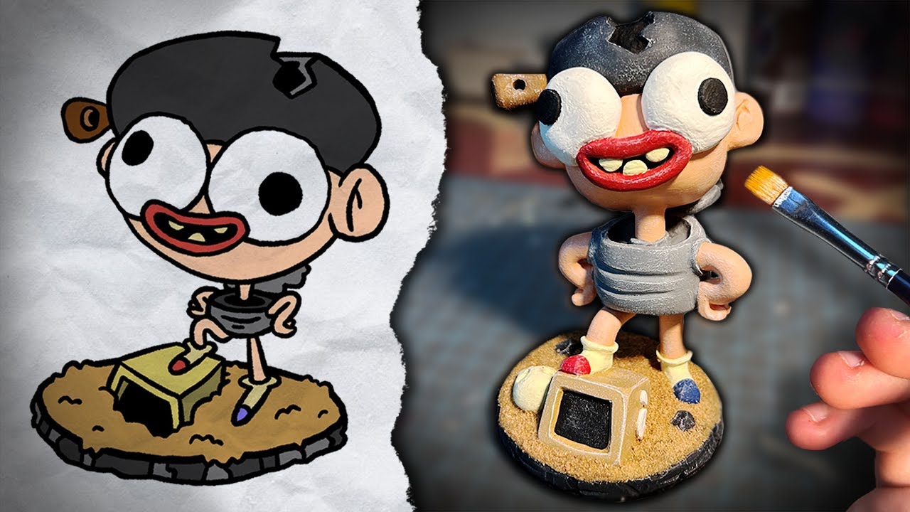 Sculpting my original character Canboy