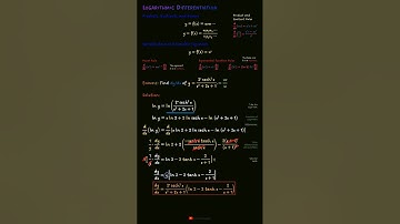 Logarithmic Differentiation #calculus #calculus1 #differentialcalculus #mathematics #maths #college