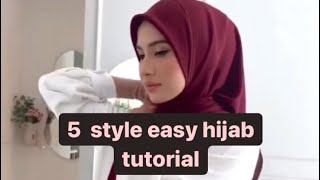 Indonesian 5 Style Easy Hijab Tutorial