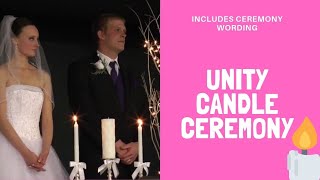 Unity Candle Ceremony - Complete with ceremony wording!
