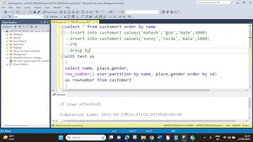 SQL Query to remove Duplicate values from table. Session 41